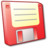 Floppy Disk Red